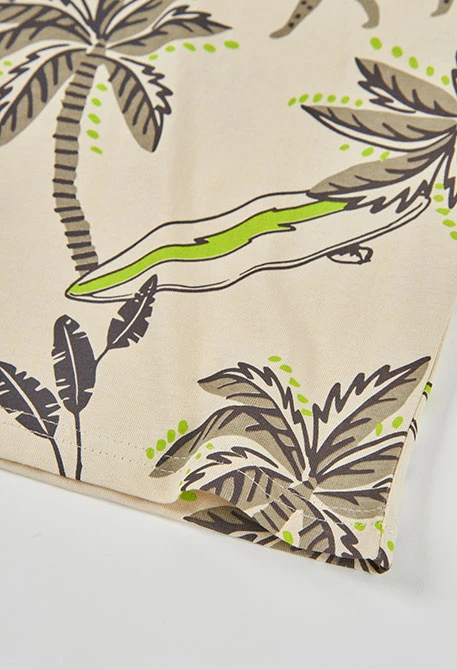 Completo per bambino maglietta e pantaloni in cotone verde