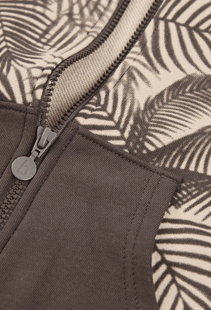 Casaco de criança com capuz estampado