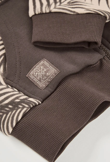 Giacca bambino con cappuccio stampato