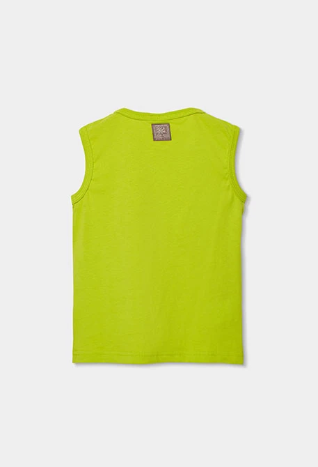 Boy?s green cotton tank top