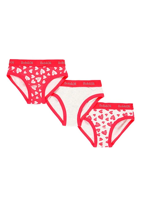 Pack de 3 culottes pour fille - organique