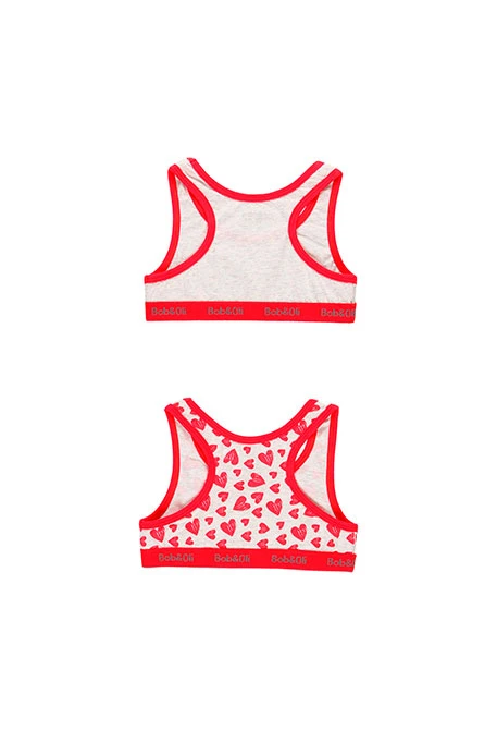 Pack 2 tops pour fille - organique