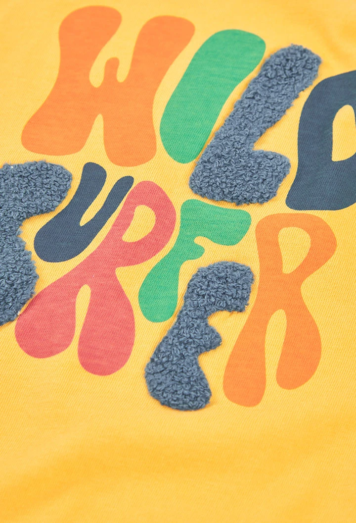 Canottiera bambino cotone giallo