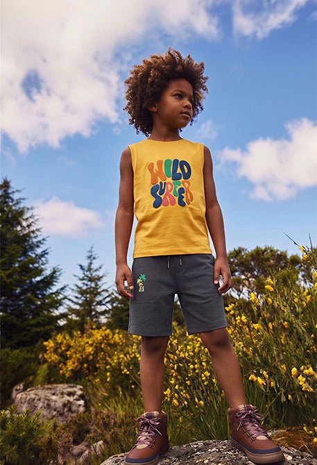 Child?s yellow cotton tank top