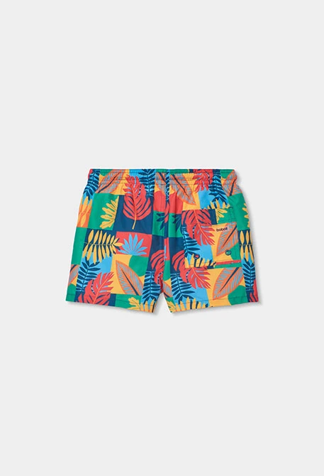 Costume da bagno bambino in tessuto riciclato stampato