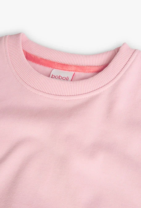 Sudadera básica de felpa reciclada unisex en rosa