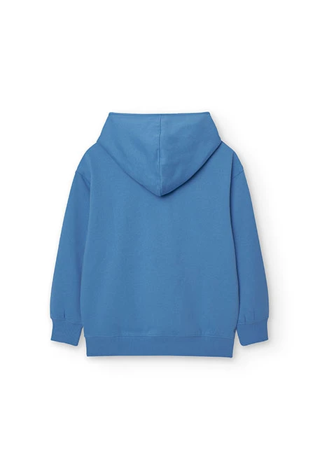 Unisex basic sweatshirt in recycled fleece in blue