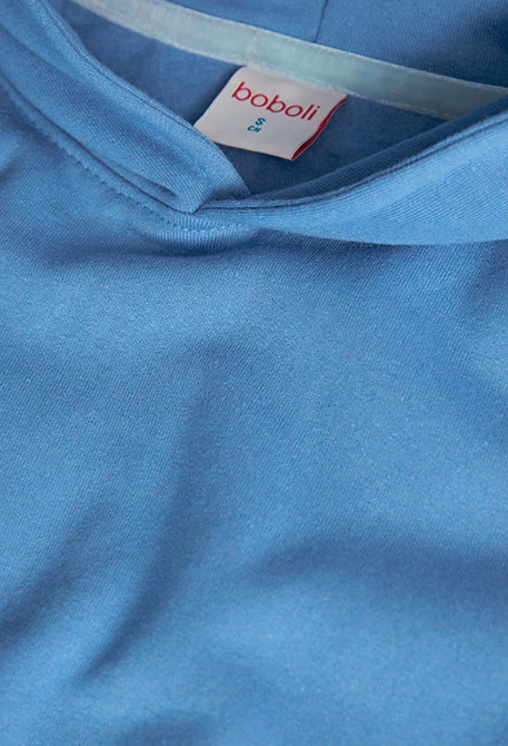 Sweatshirt in Blau mit Kapuze für Baby-Jungen