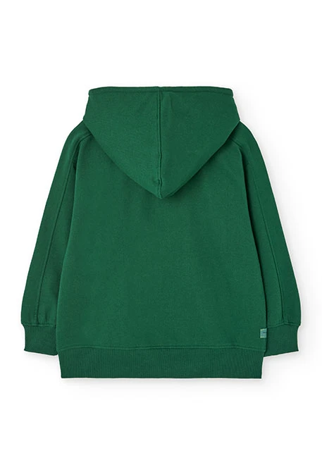 Unisex recycled fleece jacket in green