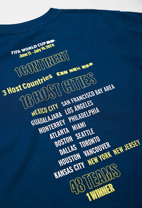 Navy blue t-shirt FIFA WORLD CUP 2026© X Boboli