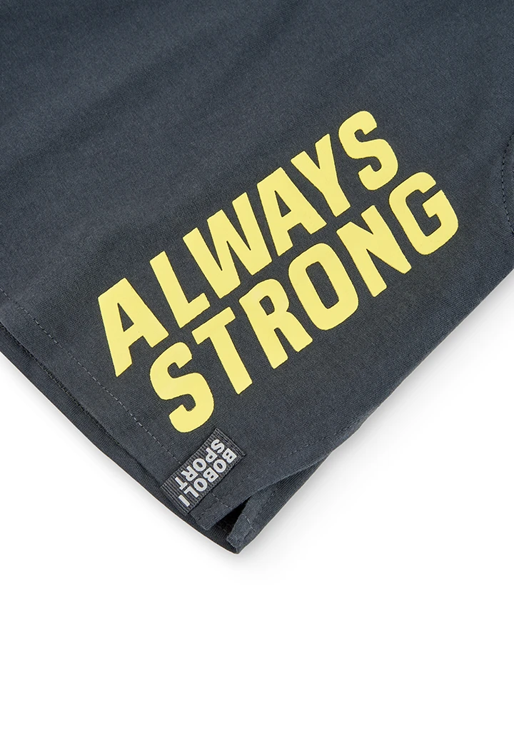 Camiseta punto tirantes "strong" de niña