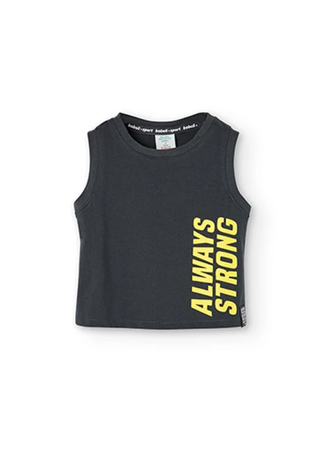 T-Shirt tricot à bretelles pour fille