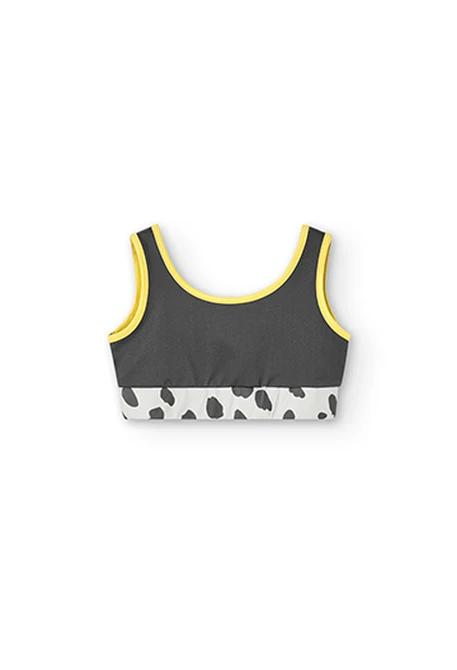 Top maille à bretelles pour fille