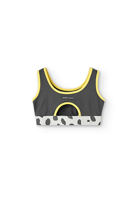 Top maille à bretelles pour fille