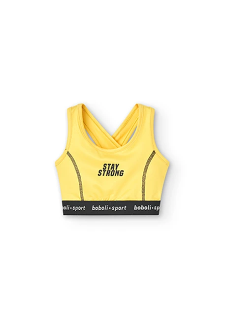 Top maille à bretelles pour fille
