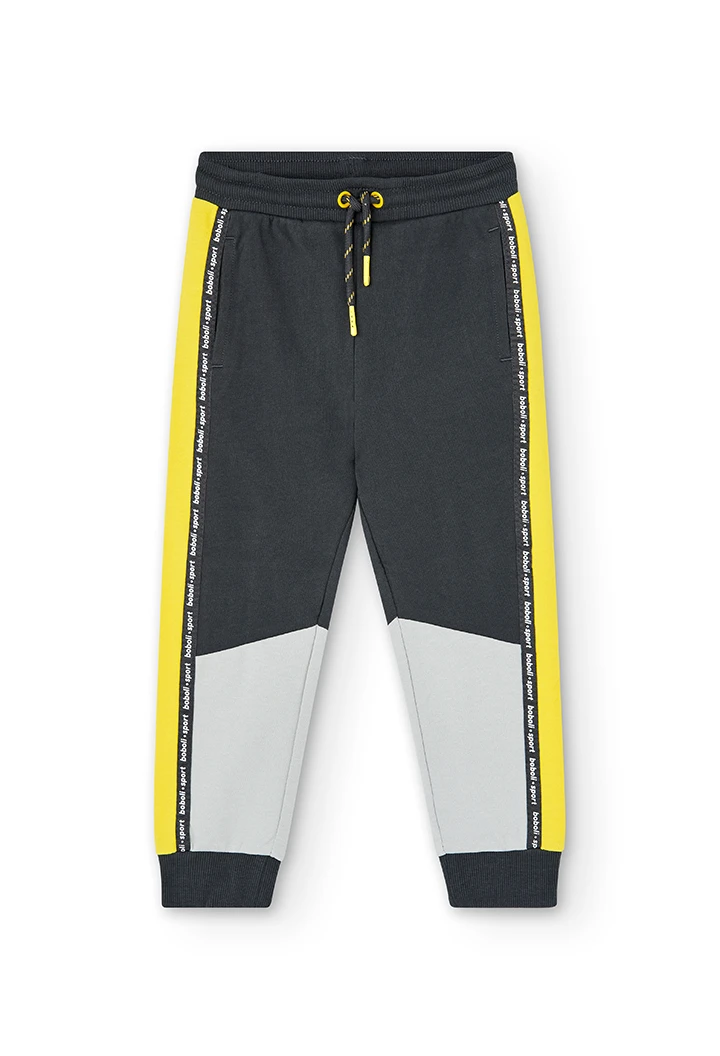 Pantalon en molleton avec bandes pour garçon