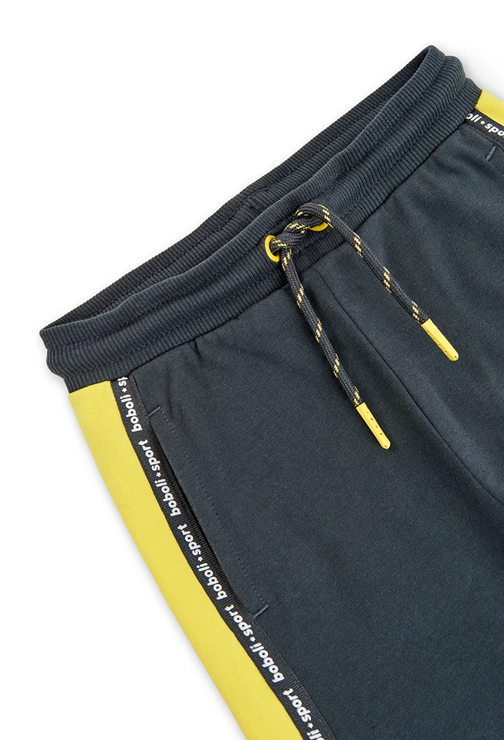 Pantalon en molleton avec bandes pour garçon
