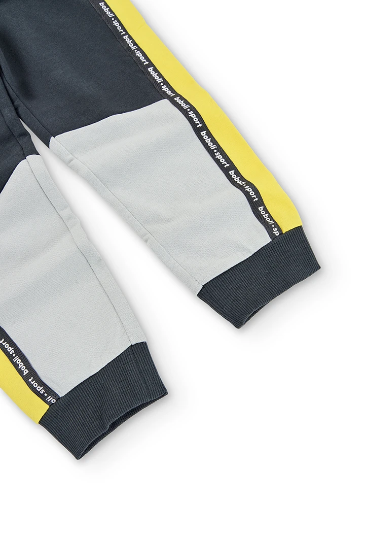 Pantalon en molleton avec bandes pour garçon