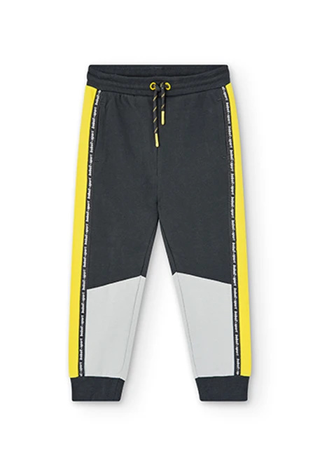 Pantalon en molleton avec bandes pour garçon