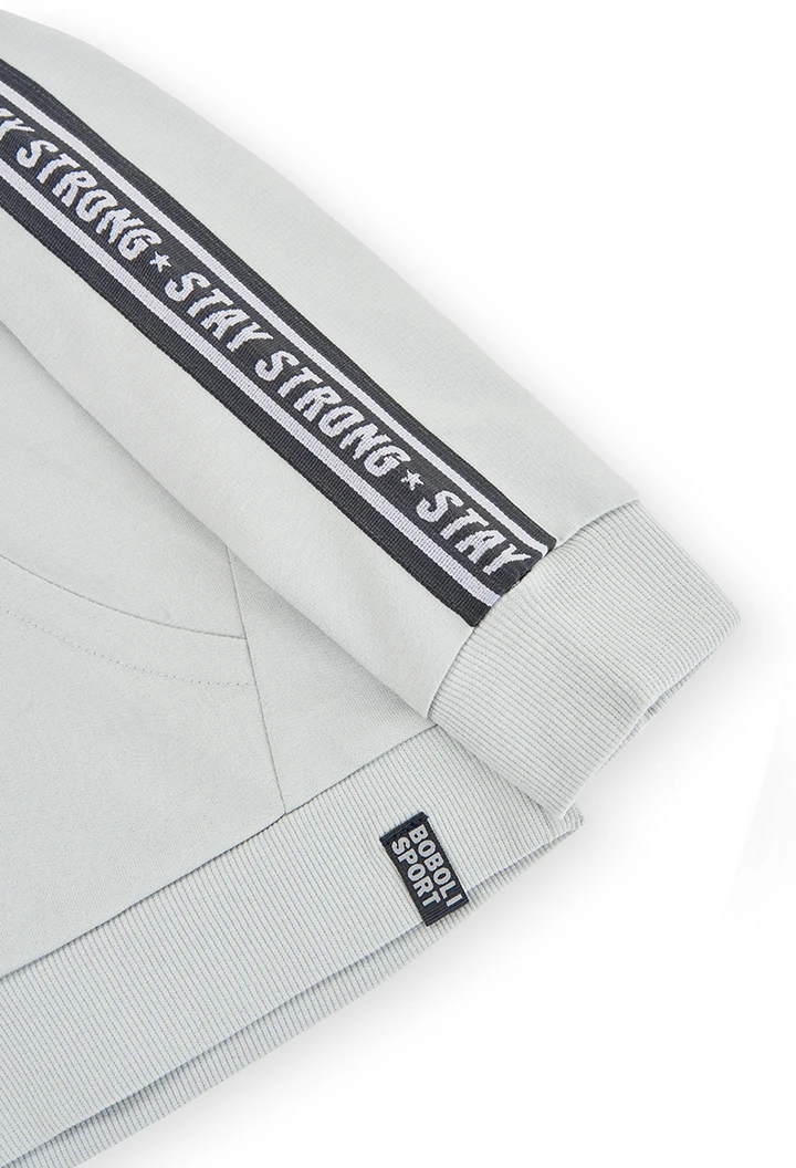 Sweat-Shirt plüsch mit mütze für junge