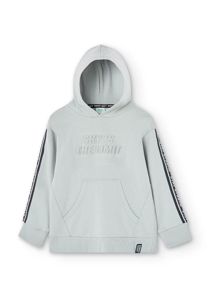 Sweatshirt felpa com capuz para menino