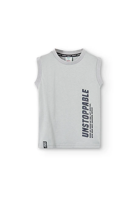 T-Shirt tricot à bretelles pour garçon