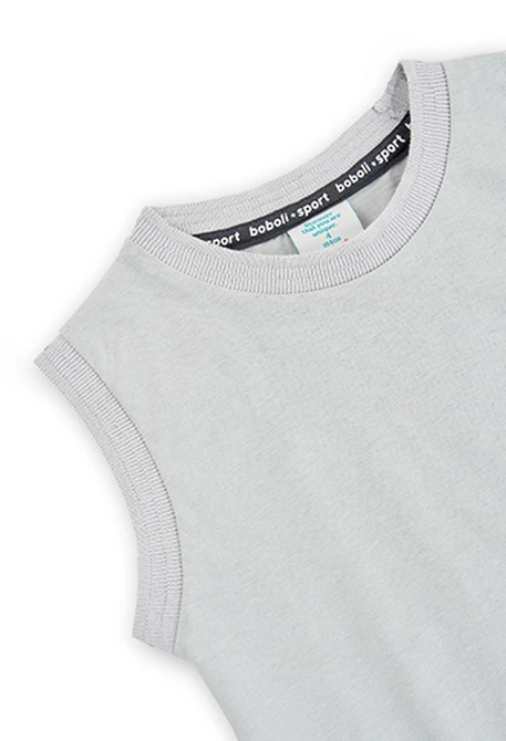 T-Shirt tricot à bretelles pour garçon