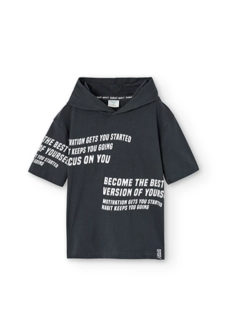 T-Shirt tricot à capuche pour garçon
