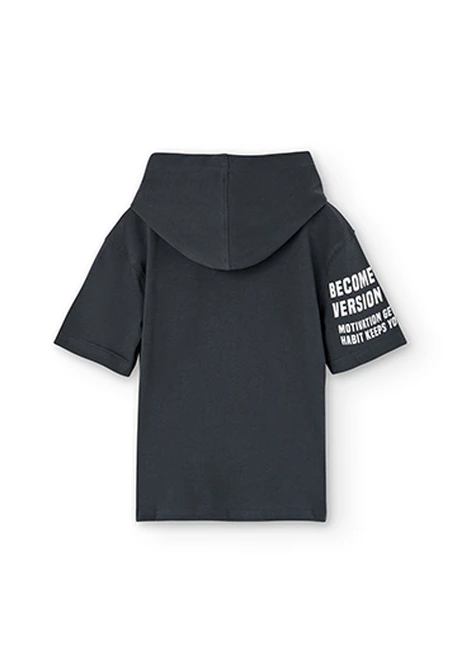 T-Shirt tricot à capuche pour garçon