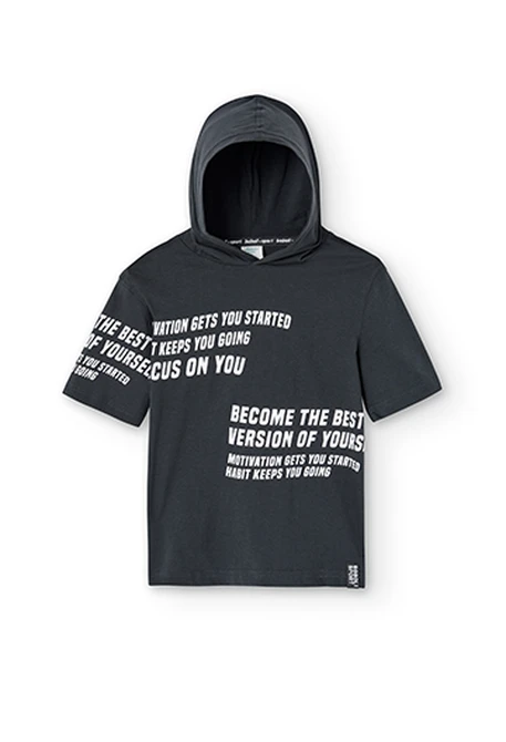 T-Shirt tricot à capuche pour garçon