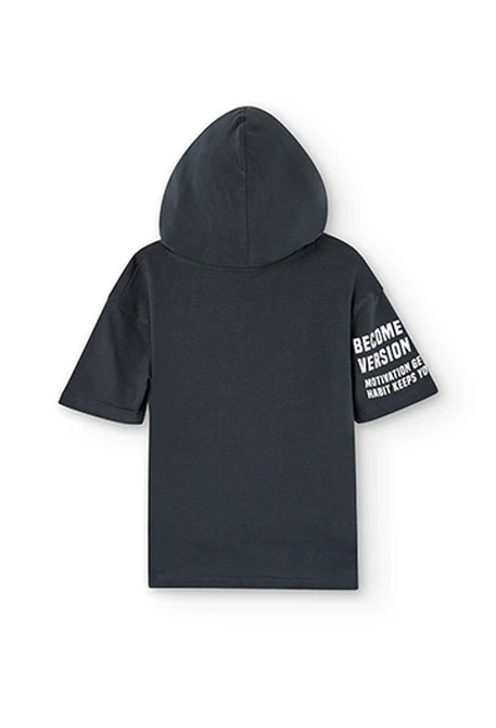 T-Shirt tricot à capuche pour garçon