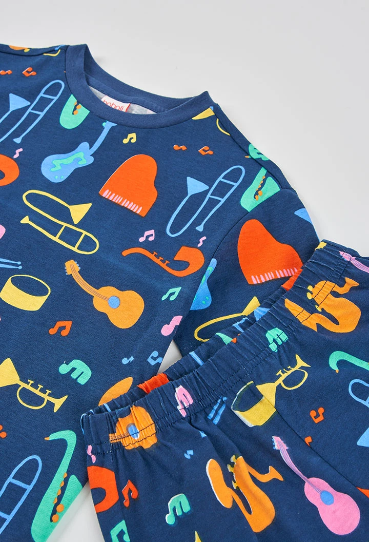 Pigiama bambino cotone strumenti musicali