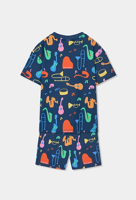 Pyjama enfant en maille instruments de musique