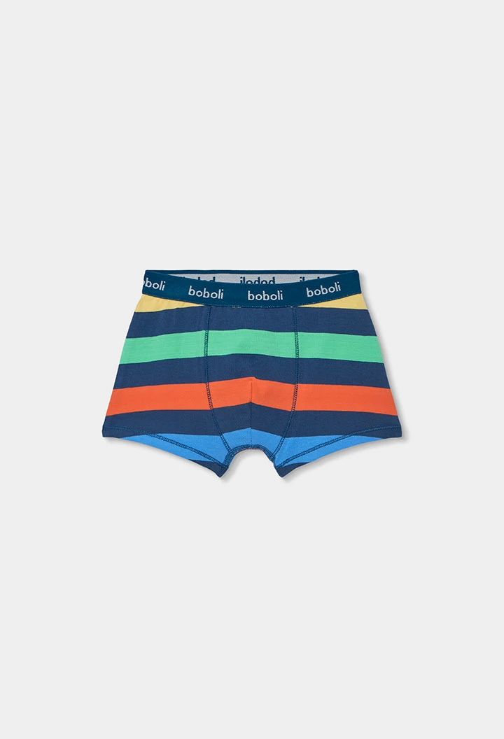 Pack de 3 boxers en coton imprimé.