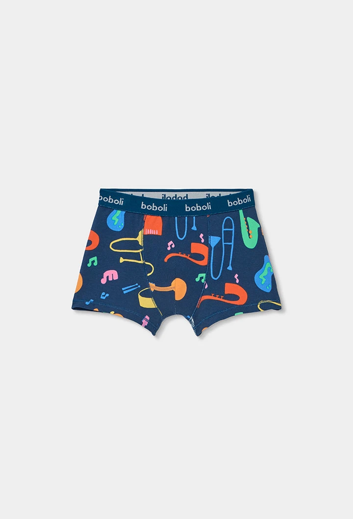 Pack 3 boxers de algodão estampado