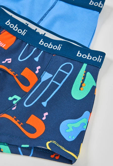 Pack 3 calzoncillos boxers algodón estampado