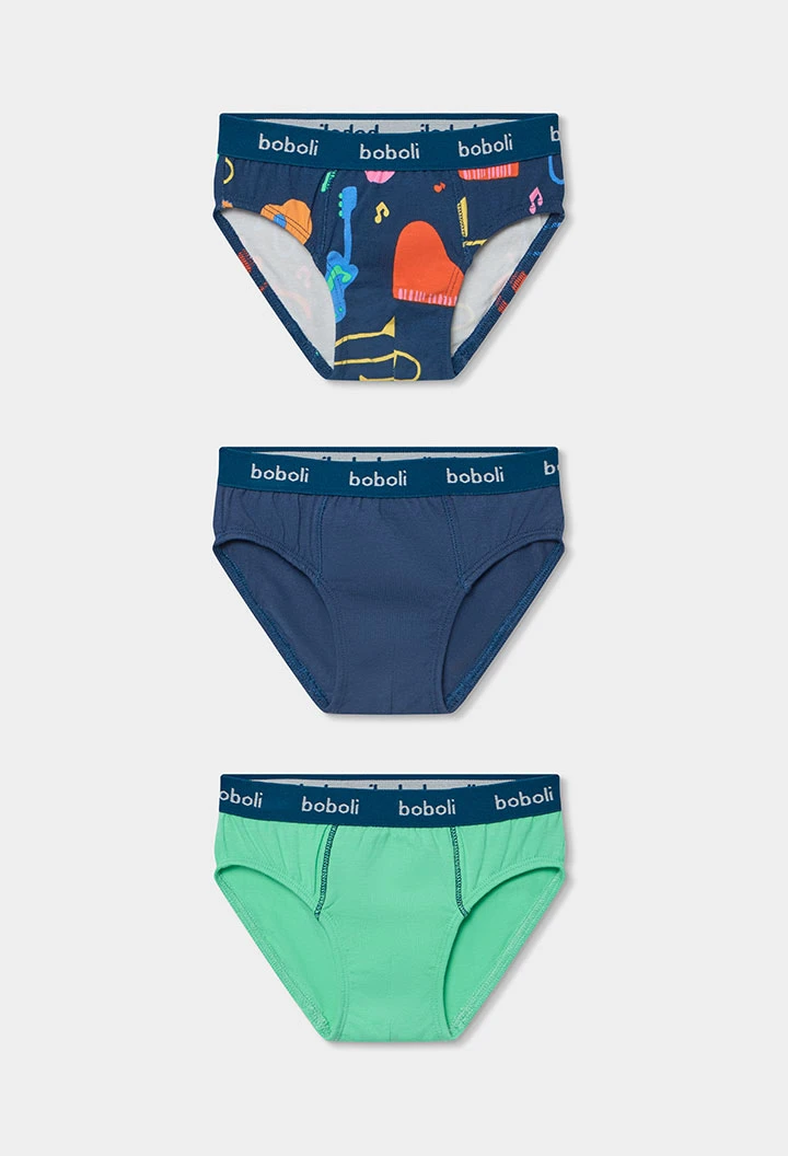 Lot de 3 boxers imprimés