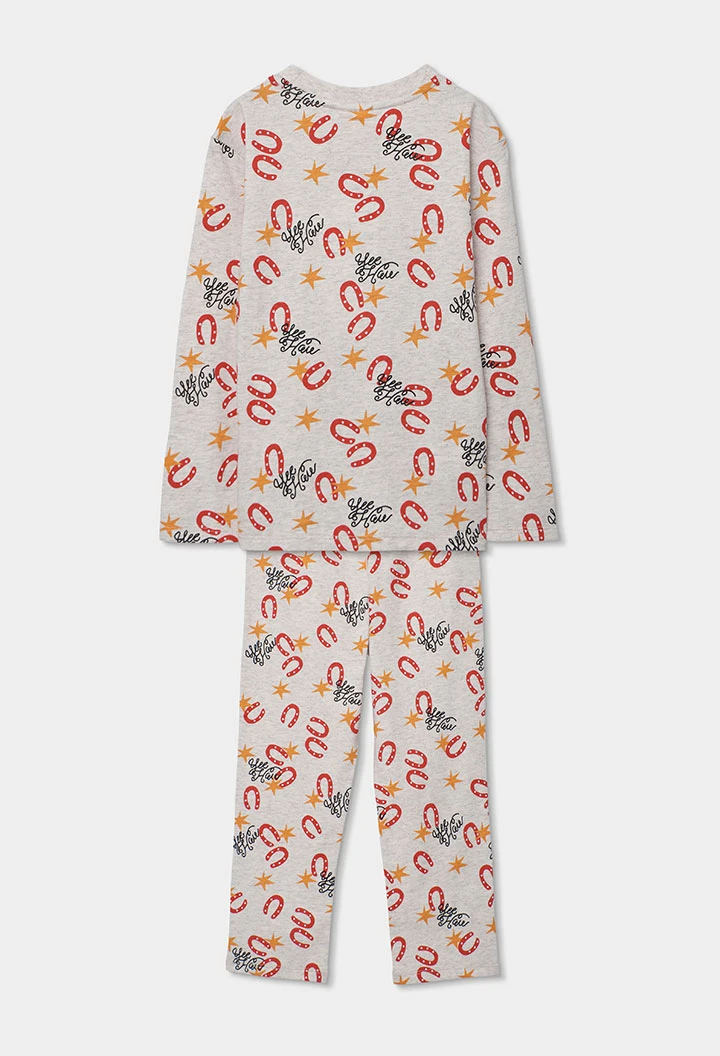 Pijama nen cotó estampat de ferradura