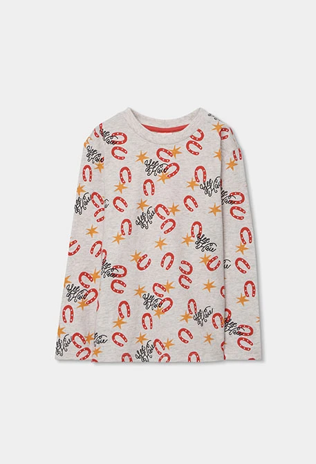 Pijama niño algodón estampado de herradura