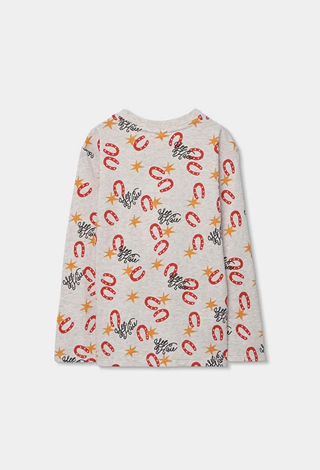 Pyjama enfant en coton imprimé de fer à cheval