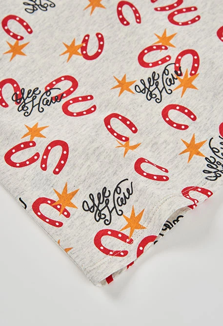 Pyjama enfant en coton imprimé de fer à cheval