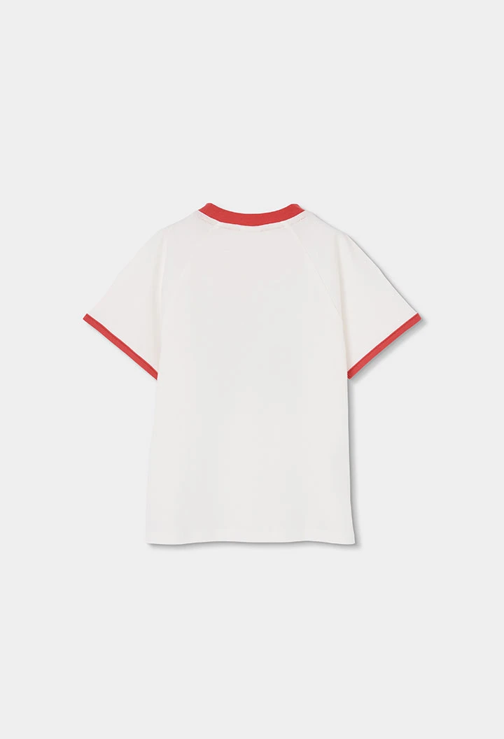 Pyjama enfant en coton blanc imprimé