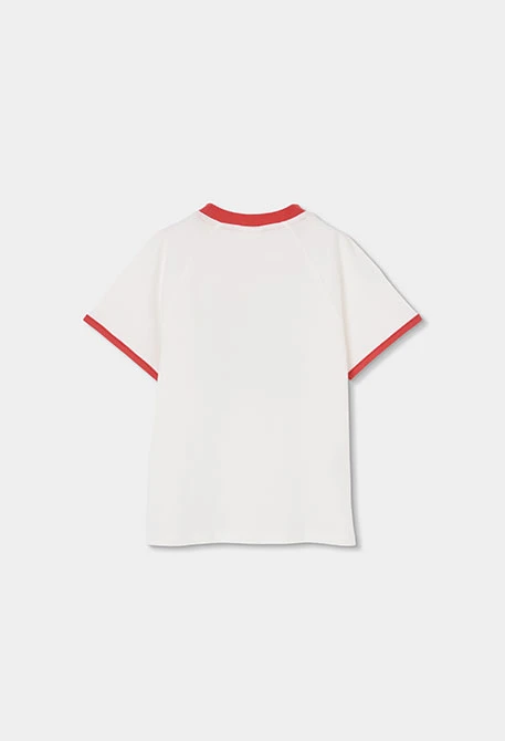 Pigiama bambino cotone bianco stampato