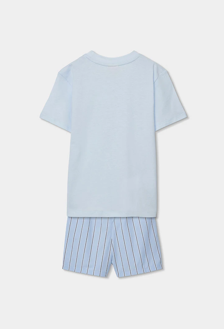 Pijama nen de cotó de màniga curta