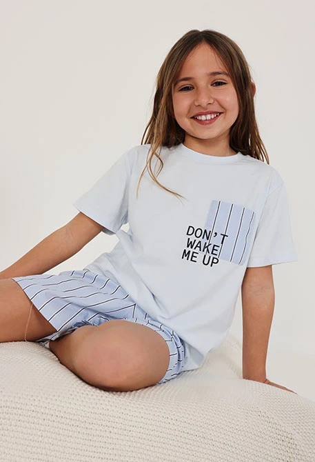 Pyjama Jungen Baumwolle kurze Ärmel