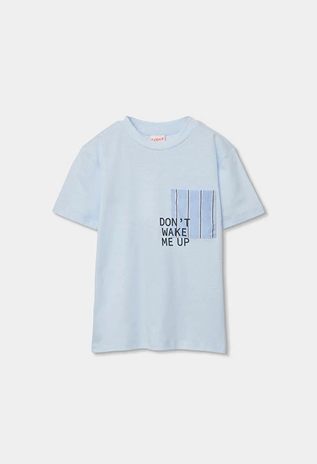 Camiseta criança algodão amarelo