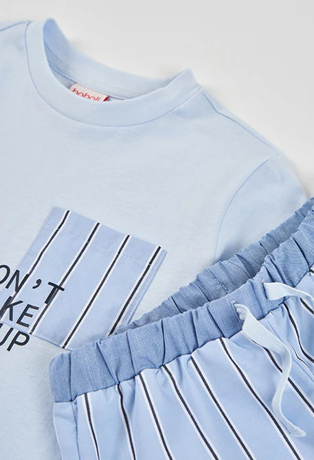 Pyjama Jungen Baumwolle kurze Ärmel