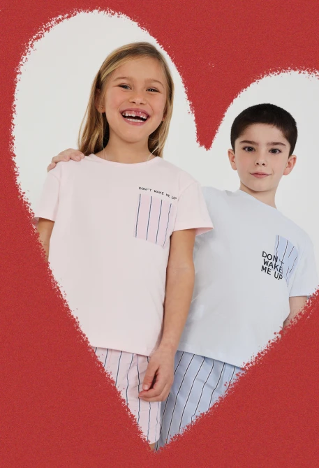 Pyjama Jungen Baumwolle kurze Ärmel