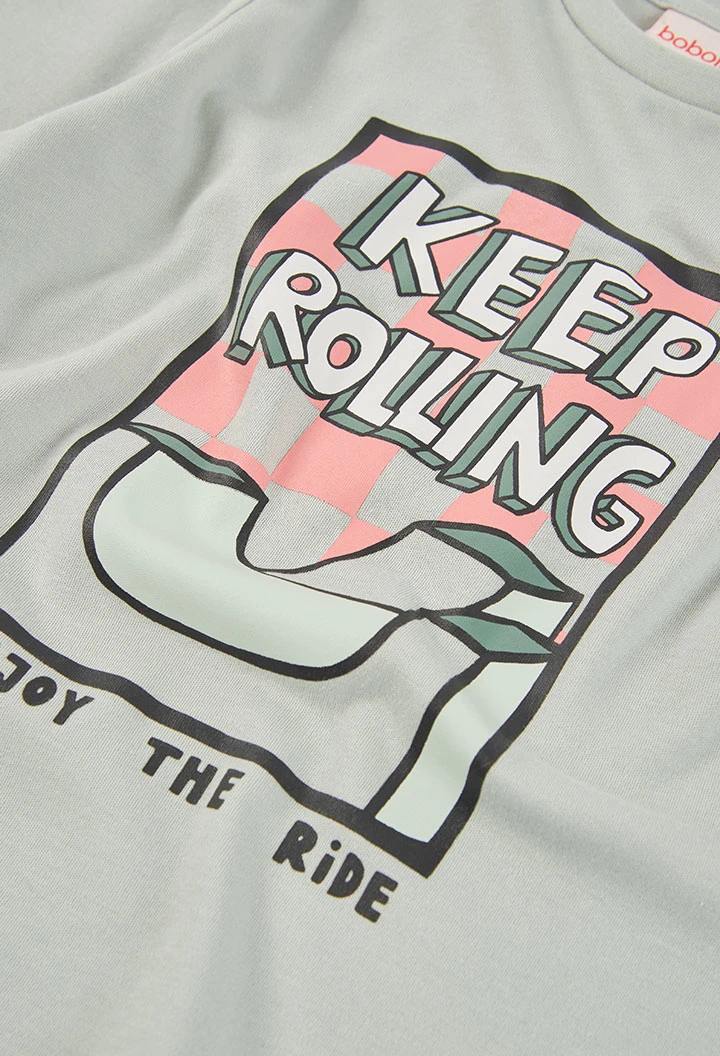 Pijama nen verd estampat Keep Rolling