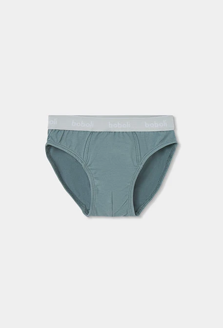 Pack of 3 skate print blue briefs
